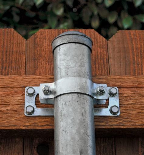 bracket metal gate to fence post|steel fence posts at lowe's.